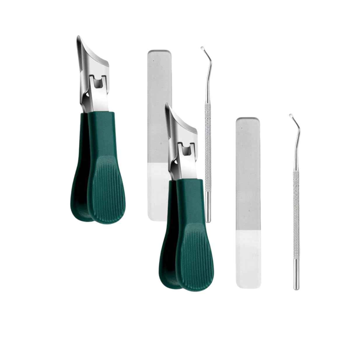 Premium 3-Piece Eagle Beak Nail Clipper Set, Three Sets of Eagle Beak Beveled Nail Clippers, Super Sharp Beveled Nail Clippers, 25° Beveled Edge Nail Clipper for Thick Nails (1 Set)