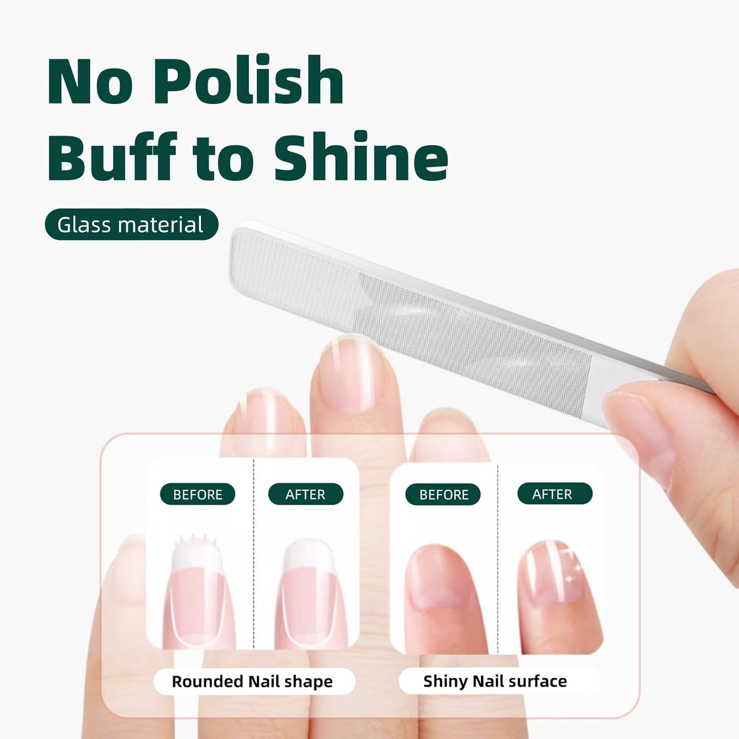 Eagle Beak Nail Clippers, 3-Piece Sets of Wide Jaw Opening Anti-Splash Slanted Nail Clipper for Ingrown and Wide Jaw Slanted Toenail