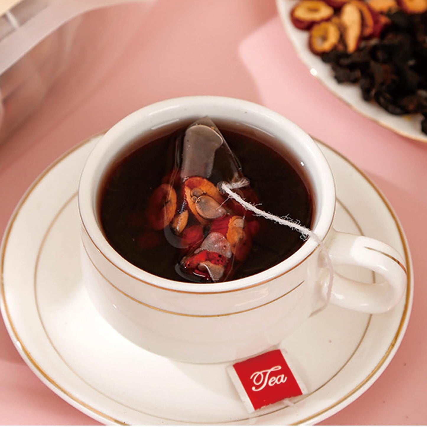 Ginseng Five Treasures Tea - Kidney Tea Wubao Tea, Kidney Cleanse Tea Ginseng Six Treasures Tea, Ginseng Red Date Natural Chinese Herbal Tea Bags for Men Women(250g/10g x25pcs)