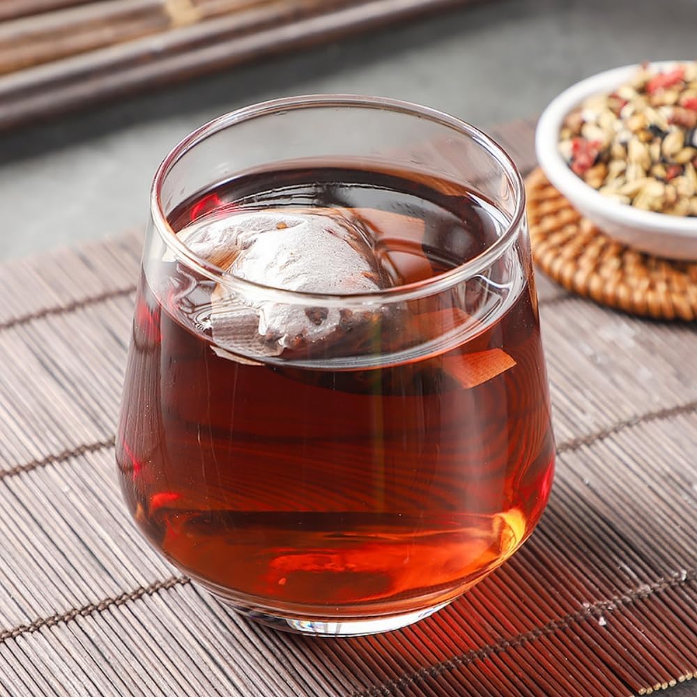 Ginseng-infused Eight Treasure Tea, Kidney Tea formula Ginseng Five Treasure Tea, Red Date Wolfberry Mulberry Health Tea, Han Shan Tang Tea, Kidney Care Tea Bags for Women & Men - 30bags (1)