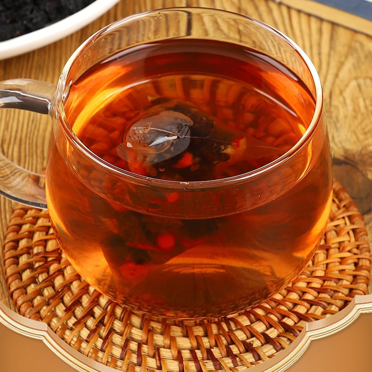 Ginseng Five Treasures Kidney Care Tea - Zhu Gen Wu Bao Cha - Men's Herbal Tea (20 bags/2 boxes)