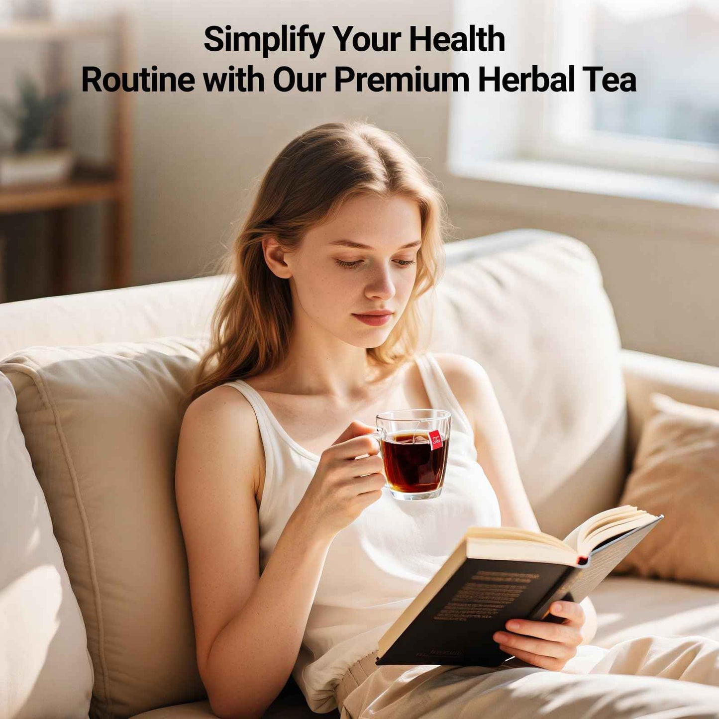 Ginseng Ten Treasure Tea Kidney Tea, Natural Chinese Herbal Kidney Cleanse Detox Teabag Support Liver & Kidneys Health for Men Women, No Additives, Caffeine Free(25 Bags/1 Pack)