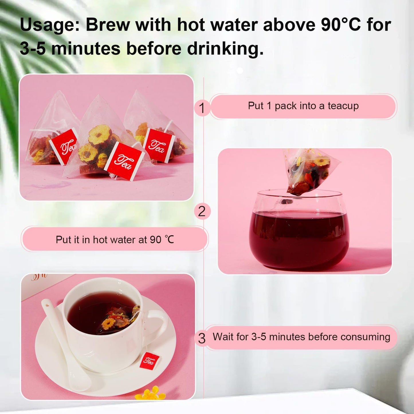 Longan goji red Jujube tea Natural Herbal Beverage Combination Healthy Natural Tea (250g/bag10g*25 packets)