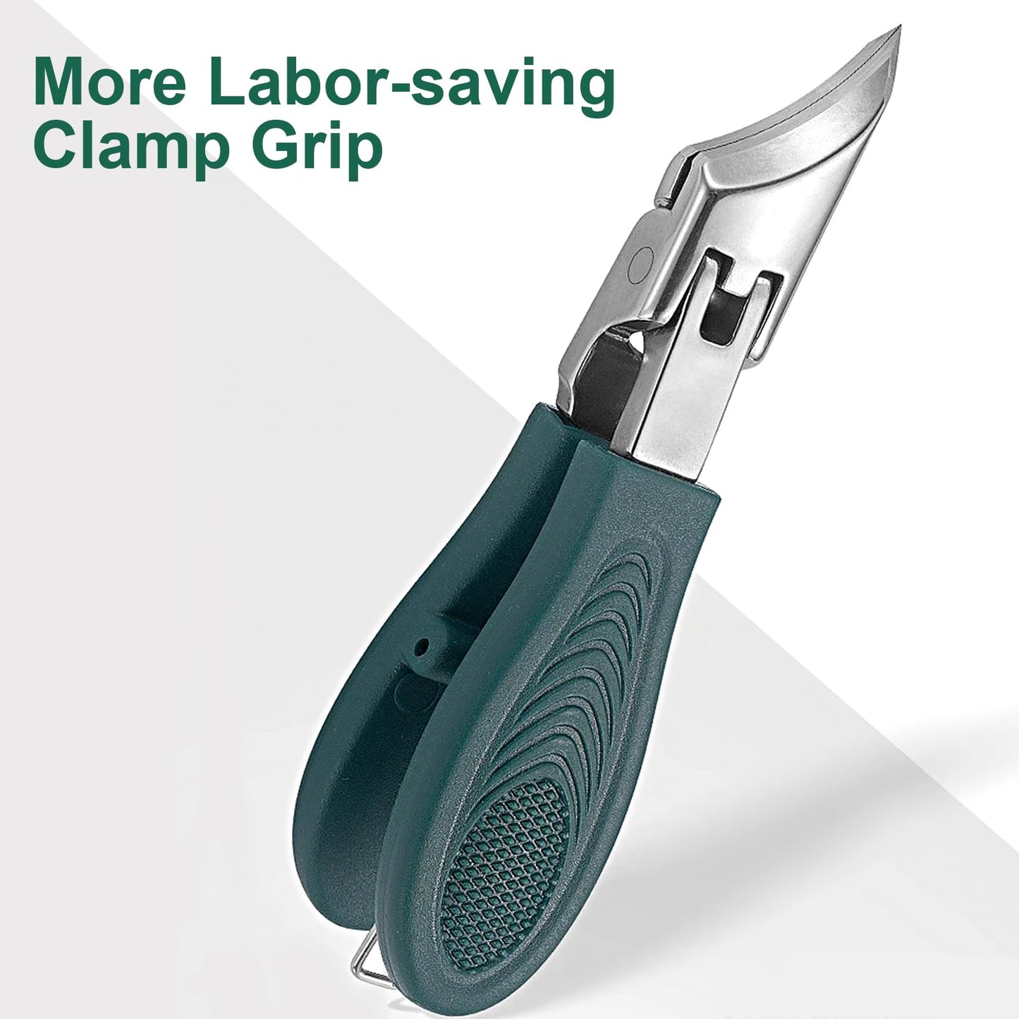 Eagle Beak Beveled Nail Clippers,9-Piece Sets of Eagle Beak Nail Clippers,Anti-Splash Super Sharp Oblique Nail Clipper Set,Toenail Clippers for Thick toenails,Suitable for Both Men and Women (Green)
