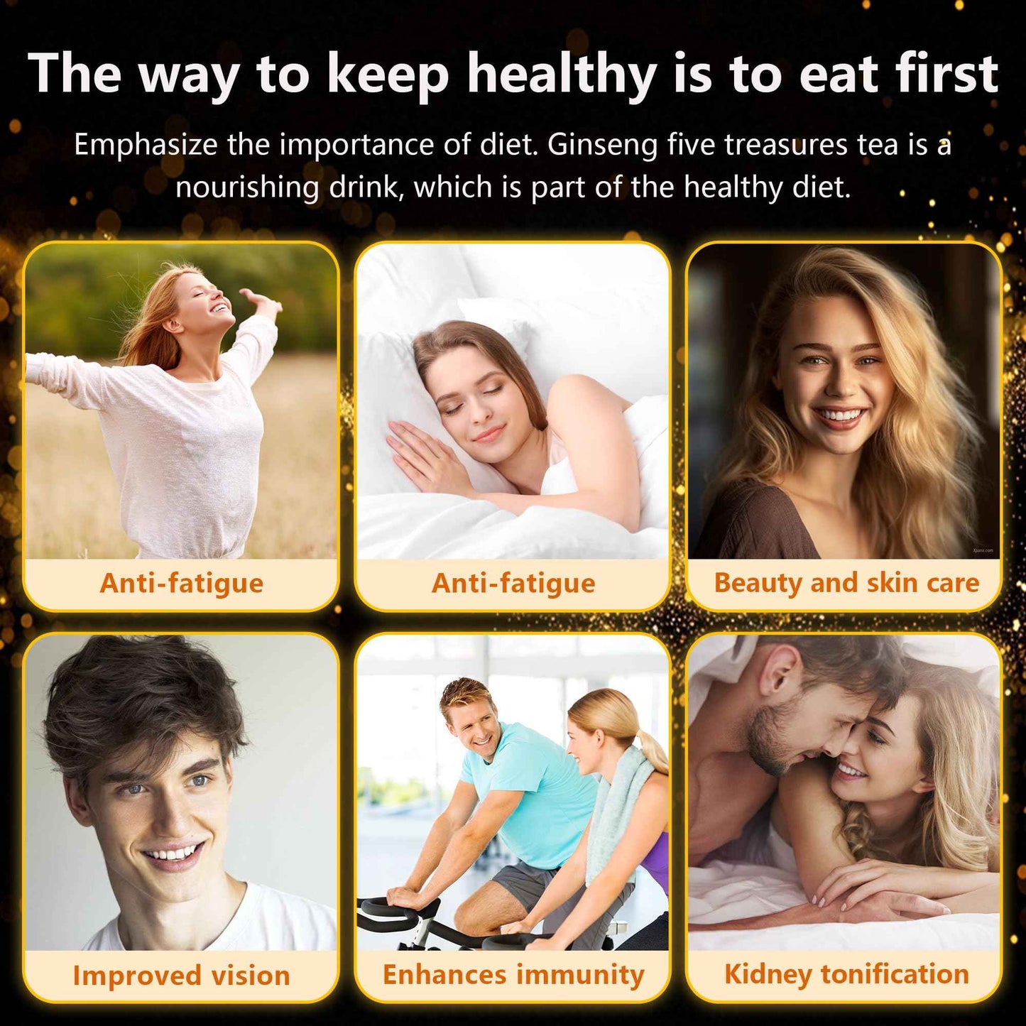 Teeo Deeo Kidney Tea Formula Ginseng Six Treasure Tea – Premium Herbal Blend for Wellness, Detox & Vitality | Natural Herbal Ginseng Teas for Kidney Detox Digestion & Immunity Boost | 7 Precious Ingredients Formula (30 Bags/1 Pack)