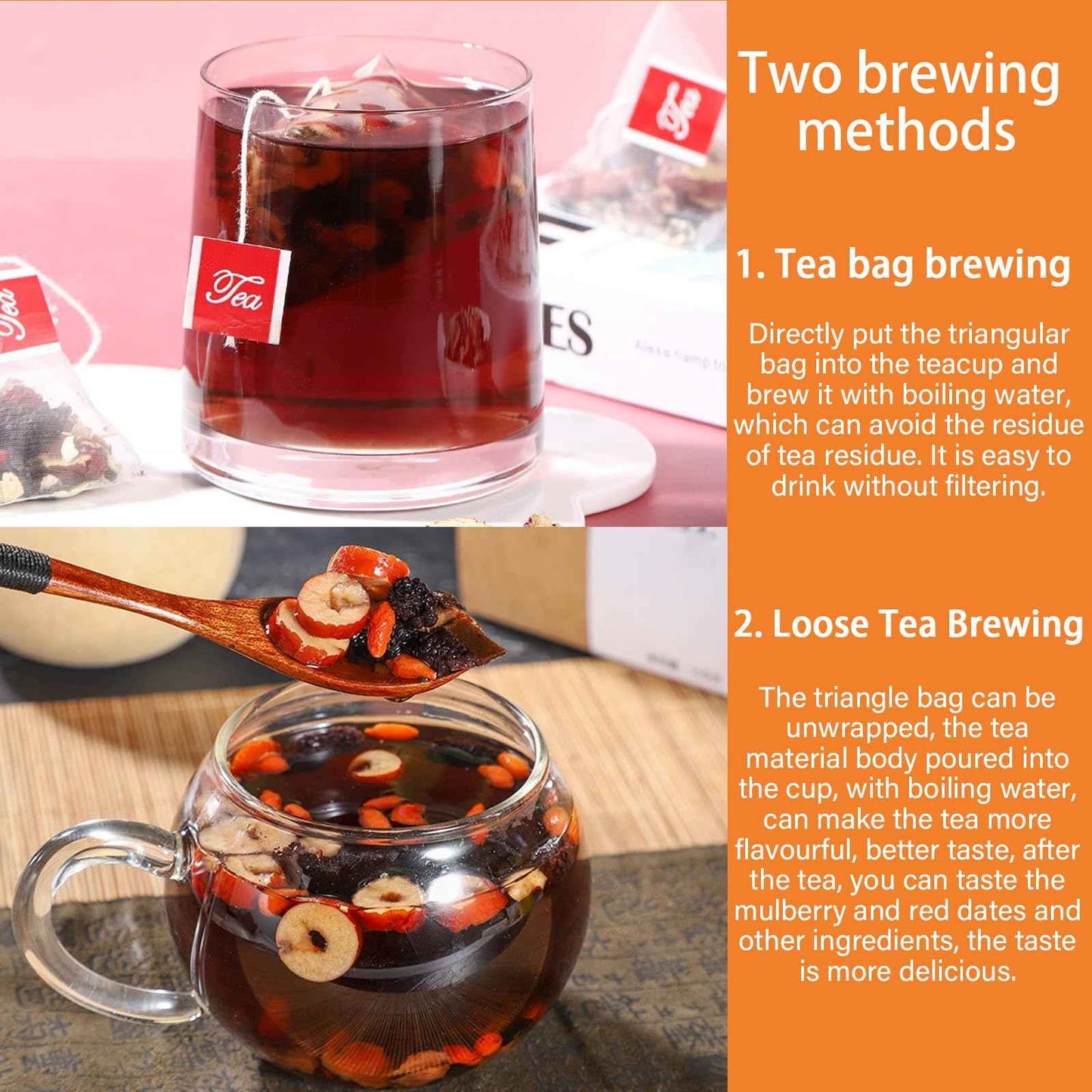 Ginseng Five Treasures Tea Kidney Tea - Kidney Cleanse Ginseng Six Treasures Teas, 6 Precious Ingredients Red Date Wolfberry Mulberry Natural Organic Detox Teabag for Women & Men (1 Bag(20 Teabag))