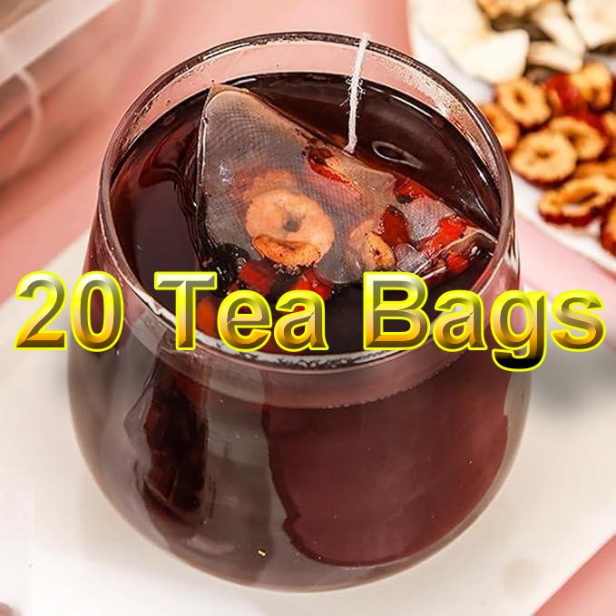 Kidney tea formula Ginseng Five Treasure TeaCombination Scented Tea Eight Treasure Tea RedDate Wolfberry Tea Men's Tea Health TeaMulberry Herbal Formula Health Tea 20bags