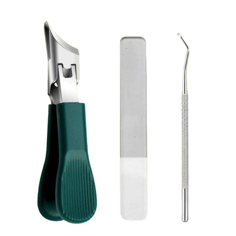 Premium 3-Piece Eagle Beak Nail Clipper Set, Three Sets of Eagle Beak Beveled Nail Clippers, Super Sharp Beveled Nail Clippers, 25° Beveled Edge Nail Clipper for Thick Nails (1 Set)