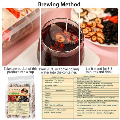 Seven Treasure Ginseng Herbal Tea – Rejuvenating Ancient Blend