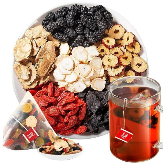 Kidney Tea Formula Ginseng Five Treasure Tea, for Men and Women, Natural Herbal Ingredients for Kidney Traditional Beverage Fruit Organic (20 Bag, Gram, 150.0)