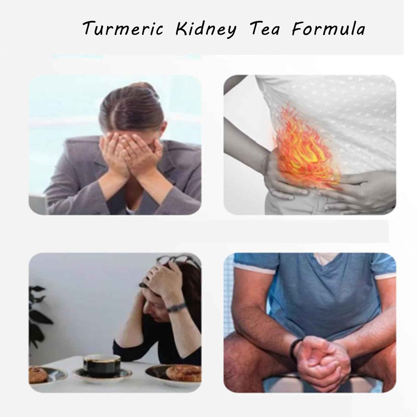 30bags Turmeric Kidney Tea Formula Ginseng Eight Treasures, Turmeric Kidney Tea Formula, Traditional Chinese Herbs for Men & Women (30bags)