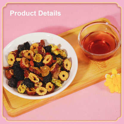 Longan goji red Jujube tea Natural Herbal Beverage Combination Healthy Natural Tea （250g/bag10g*25 packets）