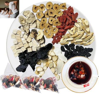 30Pcs -kidney tea formula ginseng six treasure tea，Te Renal Herbal, Nine natural ingredients，Organic Kidney Cleanse Detox Tea，for Men & Women,(30Bags, 300g)