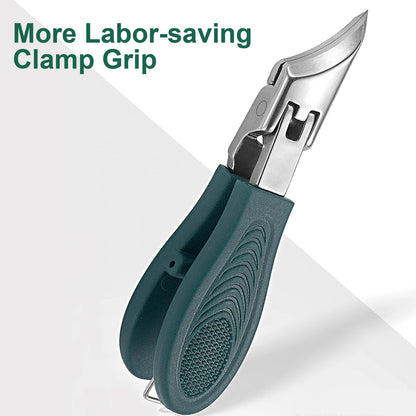 Eagle Beak Beveled Nail Clippers,9-Piece Sets of Eagle Beak Nail Clippers,Anti-Splash Super Sharp Oblique Nail Clipper Set,Toenail Clippers for Thick toenails,Suitable for Both Men and Women (Green)