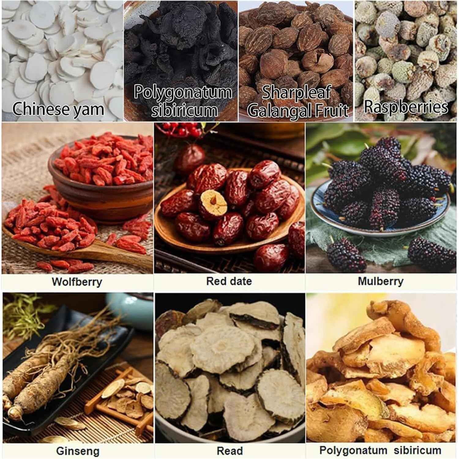 Kidney Tea Formula Ginseng Six Treasure Tea, 10 Precious Ingredients Formula, Ginseng ginseng mulberry herbal tea, Chinese Herbal Kidney Care Teabags for Men & Women(10 bags/1Box)