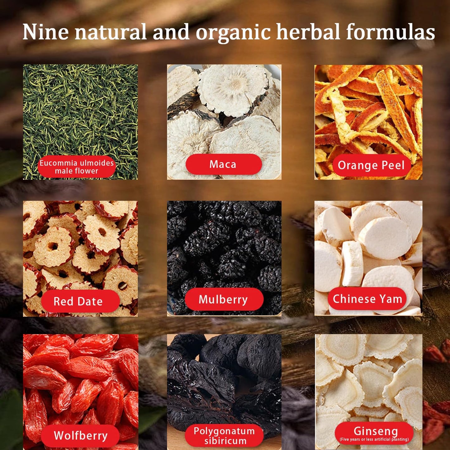 Kidney Tea Formula Ginseng Eight Treasure, 8 Precious Ingredients Ginseng-Infused Teas, Six Treasures Cleanse Detox Health Teabag For Women & Men (1)