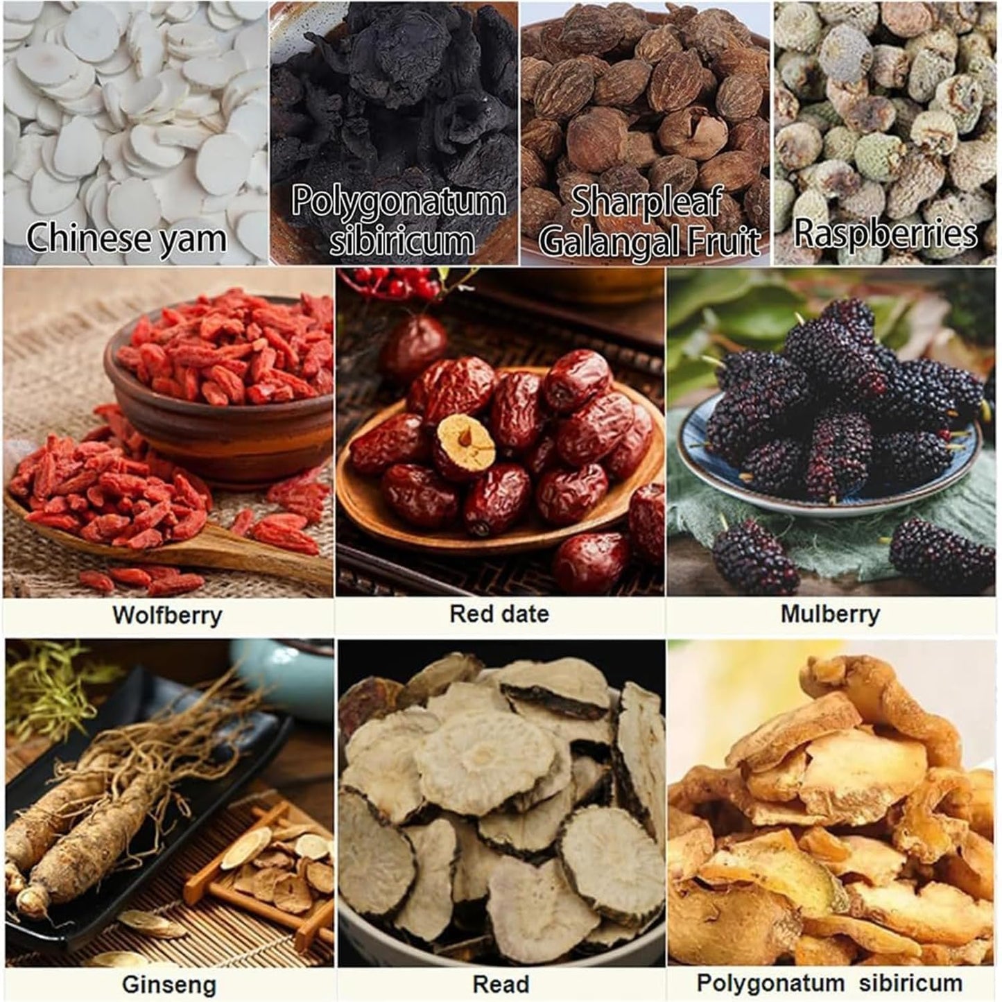 Kidney Ginseng Ten Treasure Tea, Ginseng Six Treasure Tea, 10 Precious Ingredients Formula, Chinese Herbal Kidney Cleanse Traditional Healthy Cleansing Teabags for Men & Women 260g/Box (10Pcs)