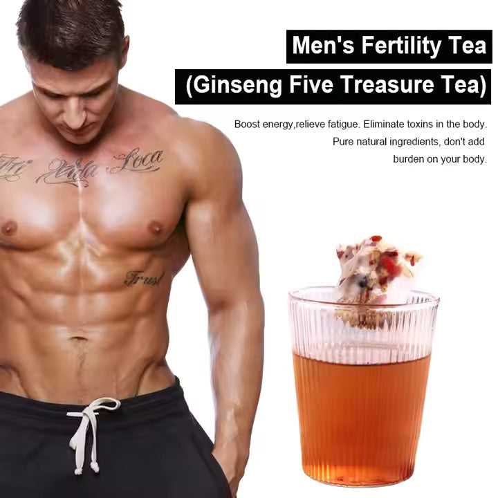 Kidney tea formula Ginseng Five Treasure TeaCombination Scented Tea Eight Treasure Tea RedDate Wolfberry Tea Men's Tea Health TeaMulberry Herbal Formula Health Tea 20bags